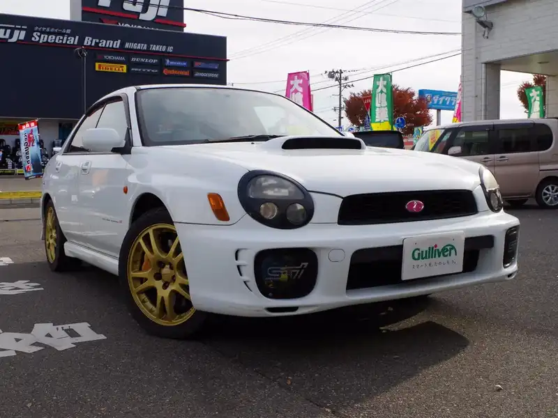 カタログ画像：インプレッサＷＲＸ（IMPREZA WRX） ＳＴｉ 2000年10月 GH-GDB 2000cc ピュアホワイト 燃費10.4km / l  メイン（その他）