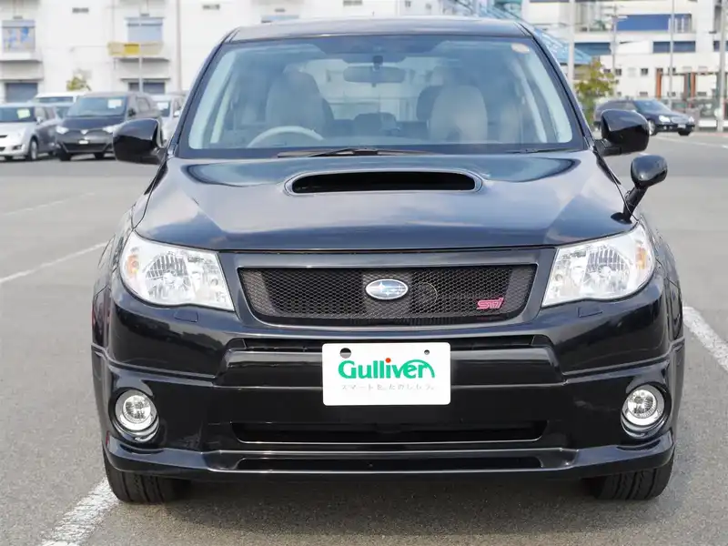 カタログ画像：フォレスター（FORESTER） ２．０ＸＴ プラチナセレクション 2009年12月 DBA-SH5 2000cc オブシディアンブラック・パール 燃費12.2km / l  フロント