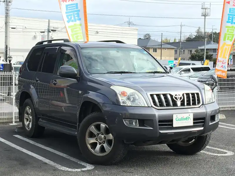 カタログ画像：ランドクルーザープラド（LAND CRUISER PRADO） ＴＺ Ｇセレクション 2004年8月 TA-VZJ121W 3400cc ダークグレーマイカメタリック 燃費8.1km / l  メイン（その他）