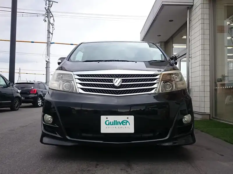 カタログ画像：アルファードＧ（ALPHARD G） ＡＳ リミテッド・デュアルＡＶＮスペシャル 2005年9月 DBA-ANH15W 2400cc ブラックマイカ 燃費9.4km / l  フロント