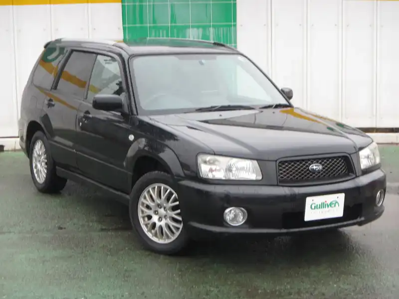 カタログ画像：フォレスター（FORESTER） クロススポーツα 2004年6月 TA-SG5 2000cc オブシディアンブラック・パール 燃費12.2km / l  メイン