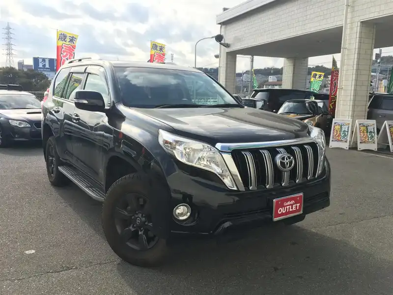 カタログ画像：ランドクルーザープラド（LAND CRUISER PRADO） ＴＸ アルジェントクロス 2014年8月 CBA-TRJ150W 2700cc ブラックorアティチュードブラックマイカ 燃費8.5km / l メイン