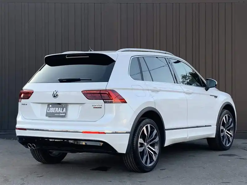 カタログ画像：ティグアン（TIGUAN） ＴＤＩ ４モーション Ｒライン 2019年10月 LDA-5NDFGF 2000cc オリックスホワイトマザーオブパールエフェクト 燃費17.2km / l バック