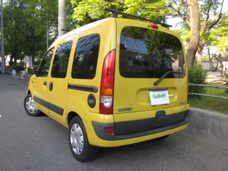 カタログ画像：カングー（KANGOO） １．６（ハッチバックドア） 2003年8月 GH-KCK4M 1600cc レモン・イエロー バック