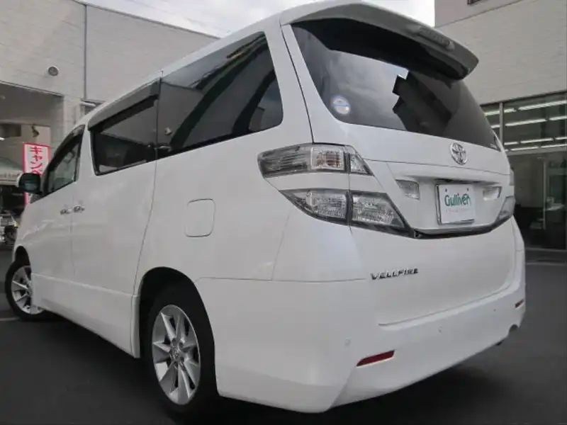 カタログ画像：ヴェルファイア（VELLFIRE） ２．４Ｚ 2008年8月 DBA-ANH25W 2400cc ホワイトパールクリスタルシャイン 燃費11.4km / l  バック