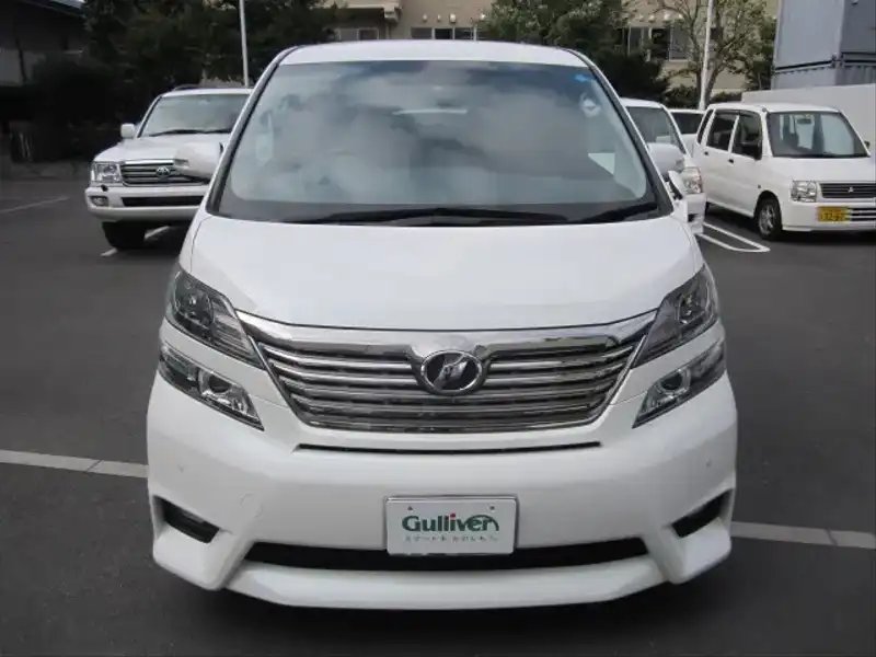 カタログ画像：ヴェルファイア（VELLFIRE） ２．４Ｚ 2008年8月 DBA-ANH25W 2400cc ホワイトパールクリスタルシャイン 燃費11.4km / l  フロント