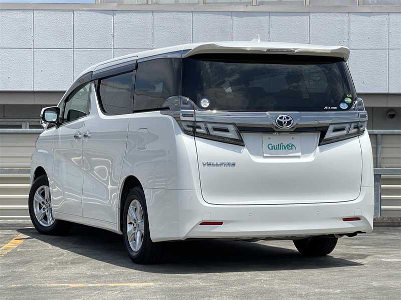 カタログ画像：ヴェルファイア（VELLFIRE） ２．５Ｖ 2018年1月 DBA-AGH35W 2500cc ホワイトパールクリスタルシャイン 燃費12.0km / l バック