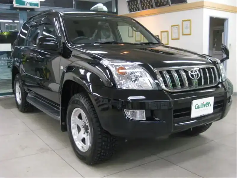 カタログ画像：ランドクルーザープラド（LAND CRUISER PRADO） ＴＸリミテッド 2008年8月 CBA-TRJ120W 2700cc ブラック 燃費8.8km / l  メイン