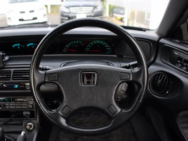 カタログ画像：プレリュード（PRELUDE） Ｓｉ ＶＴＥＣ 特別仕様車 スポーツステージ 1994年9月 E-BB4 2200cc グラナダブラック・パール 燃費12.0km / l  内装