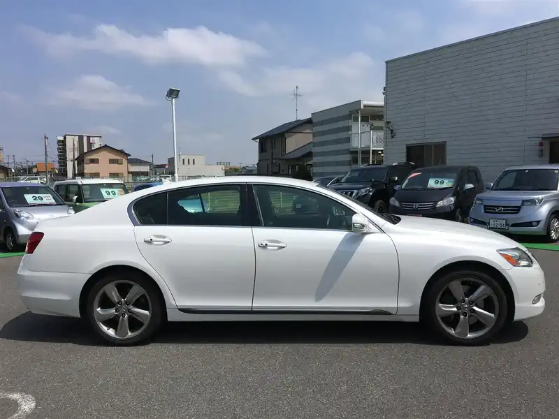 カタログ画像：ＧＳ（GS） ＧＳ３５０ 特別仕様車 パッショネイトブラックインテリア 2008年4月 DBA-GRS191 3500cc ホワイトパールクリスタルシャインorフロスティパールマイカ 燃費10.0km / l  外装