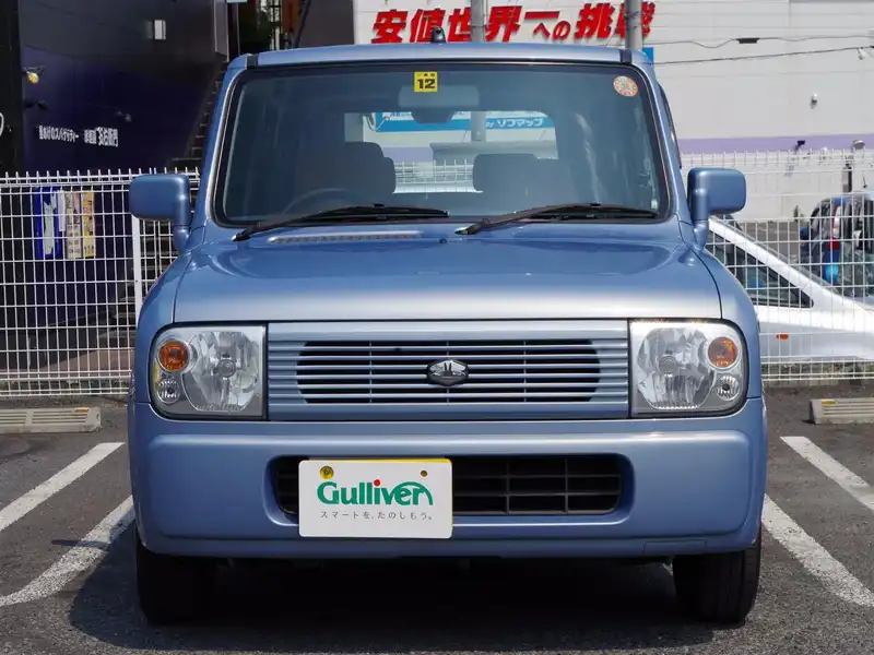 カタログ画像：アルトラパン（ALTO LAPIN） Ｇ 2003年9月 LA-HE21S 660cc レイクブルーメタリック 燃費17.4km / l  フロント