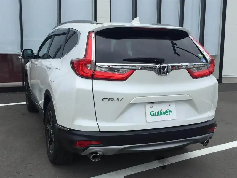 カタログ画像：ＣＲ－Ｖ（CR-V） ＥＸ・マスターピース 2019年10月 DBA-RW2 1500cc プラチナホワイト・パール 燃費15.0km / l バック