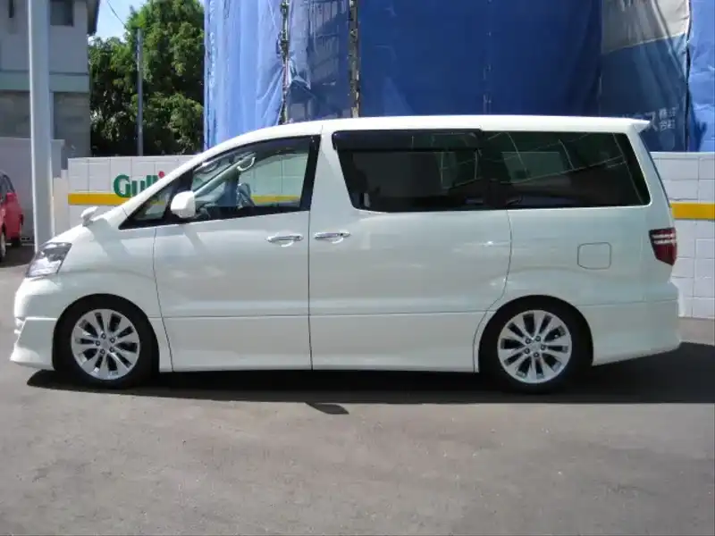 カタログ画像：アルファードＶ（ALPHARD V） ＭＳ リミテッド・デュアルＡＶＮスペシャル 2005年9月 TA-MNH10W 3000cc ホワイトパールマイカ 燃費8.9km / l  外装