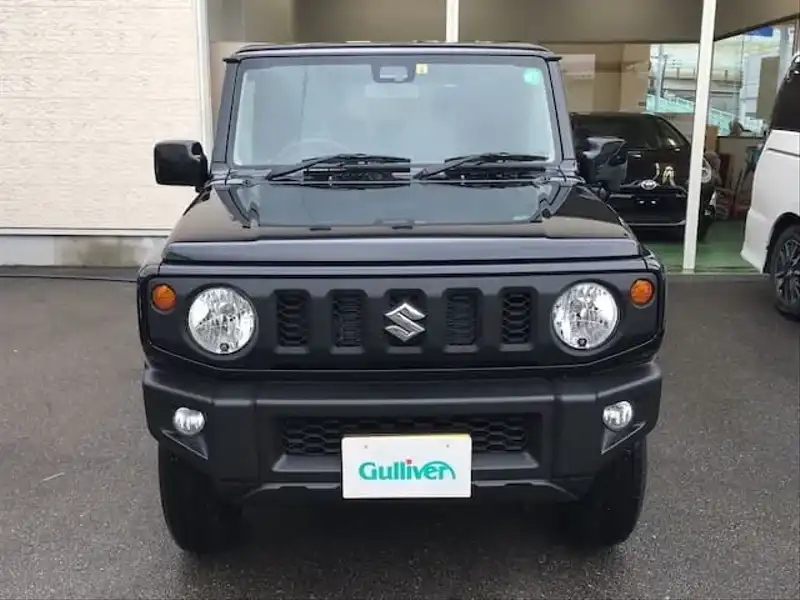 カタログ画像：ジムニー（JIMNY） ＸＬ 2021年10月 3BA-JB64W 660cc ブルーイッシュブラックパール3 燃費16.2km / l フロント