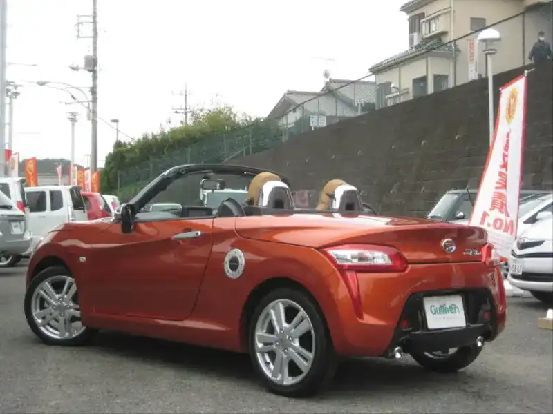 カタログ画像：コペン（COPEN） ローブ 2019年10月 3BA-LA400K 660cc トニコオレンジメタリック 燃費19.2km / l バック