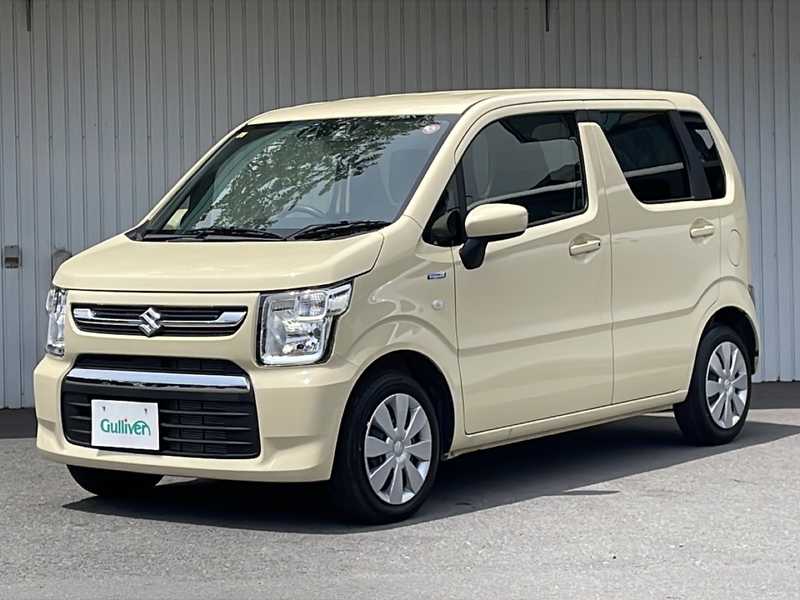 カタログ画像：ワゴンＲ（WAGON R） ハイブリッドＦＸ－Ｓ 2023年10月 5AA-MH95S 660cc シフォンアイボリーメタリック 燃費25.2km / l 外装
