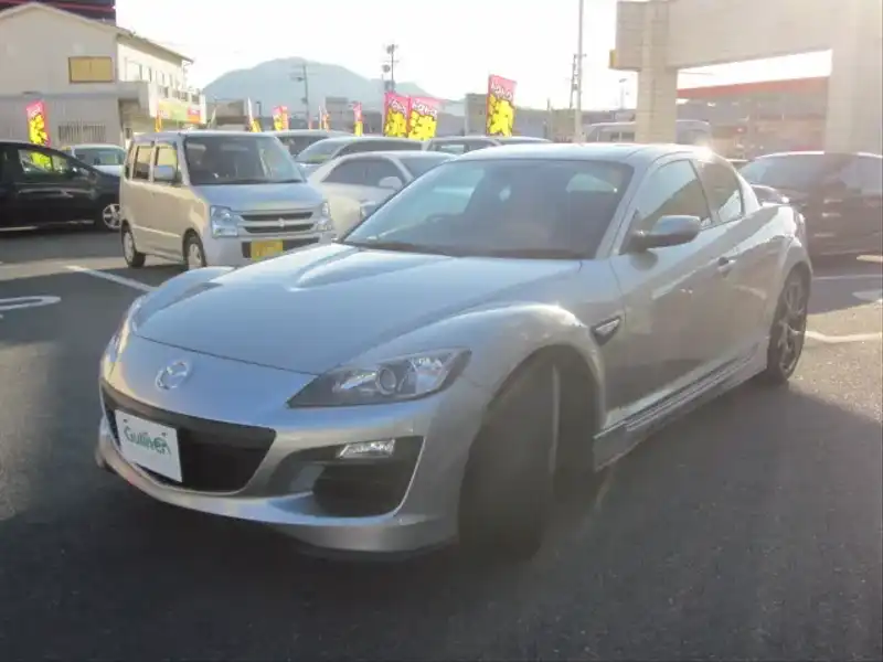 カタログ画像：ＲＸ－８（RX-8） タイプＲＳ 2009年5月 ABA-SE3P 1400cc アルミニウムメタリック 燃費9.4km / l  外装