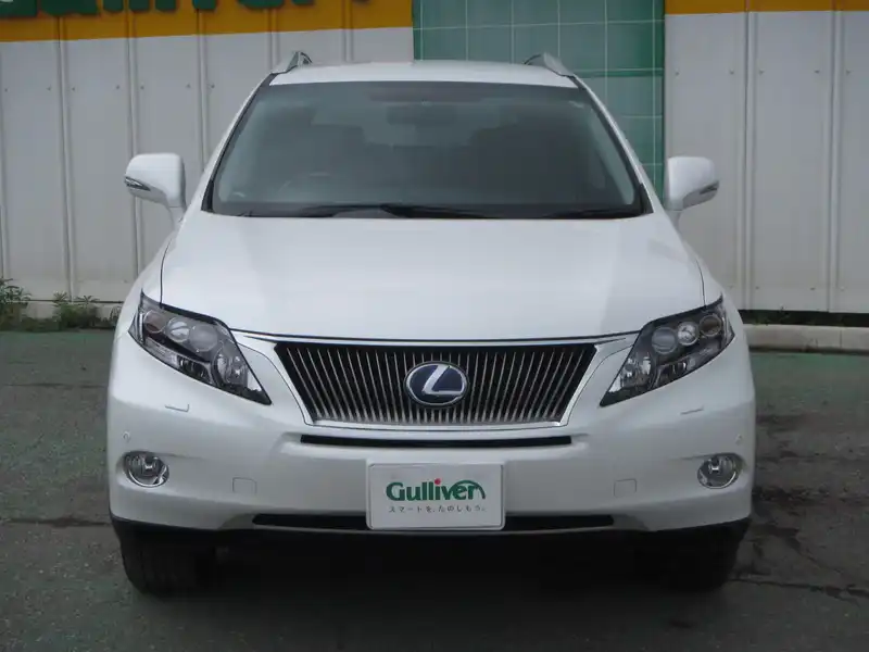 カタログ画像：ＲＸ（RX） ＲＸ４５０ｈ バージョンＬ 2011年6月 DAA-GYL10W 3500cc ホワイトパールクリスタルシャイン 燃費17.4km / l フロント