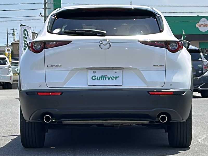 カタログ画像：ＣＸ－３０（CX-30） ２０Ｓ ツーリング 2024年7月 5AA-DMEJ3R 2000cc スノーフレイクホワイトパールマイカ 燃費16.2km / l バック