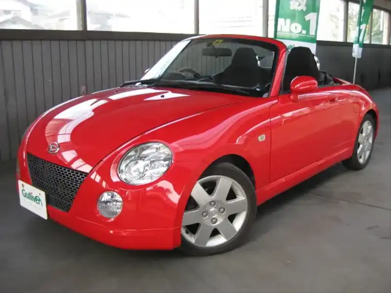 カタログ画像：コペン（COPEN） アクティブトップ 2004年4月 LA-L880K 660cc ＤＣ・シャイニングレッド 燃費15.2km / l  フロント