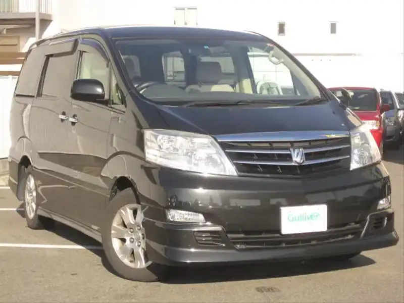 カタログ画像：アルファードＶ（ALPHARD V） ＡＸ Ｌエディション サイドリフトアップシート装着車 2005年4月 DBA-ANH10W 2400cc ブラックマイカ 燃費9.7km / l  メイン（その他）