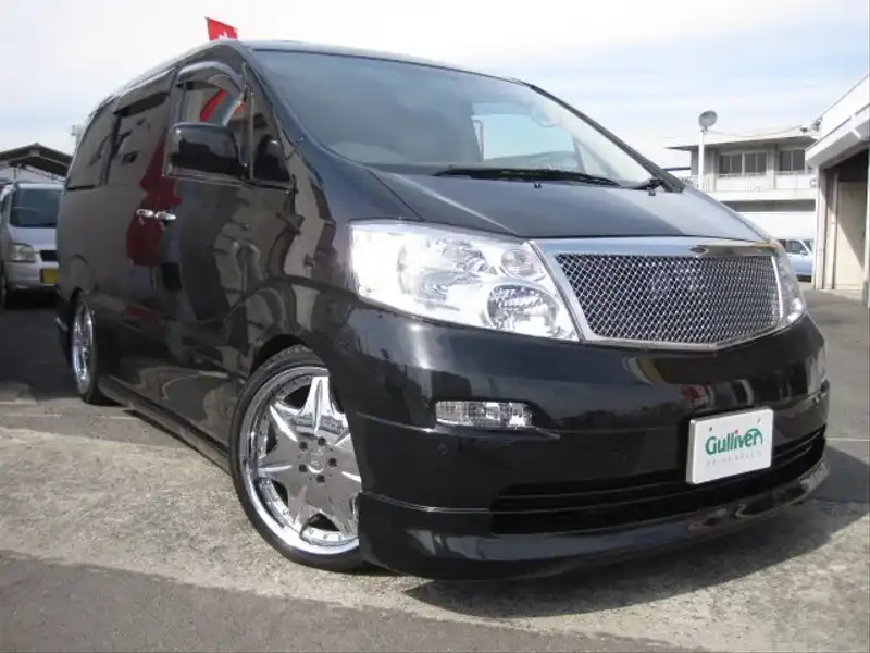 カタログ画像：アルファードＧ（ALPHARD G） ＭＺ Ｇエディション 2004年4月 TA-MNH10W 3000cc ブラックマイカ 燃費8.9km / l  メイン（その他）