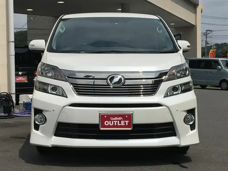 カタログ画像：ヴェルファイア（VELLFIRE） ２．４Ｚ Ｇエディション 2014年4月 DBA-ANH25W 2400cc ホワイトパールクリスタルシャイン 燃費10.2km / l フロント