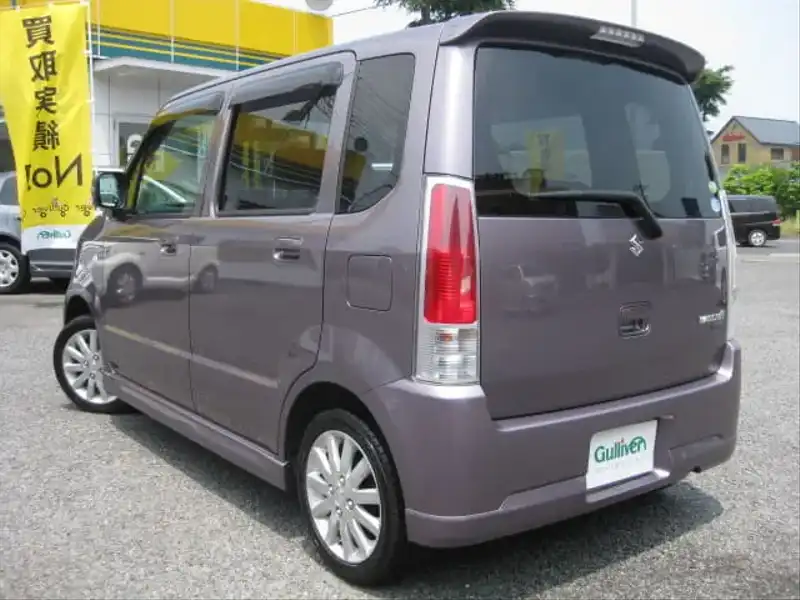 カタログ画像：ワゴンＲ（WAGON R） リミテッド 2008年6月 DBA-MH22S 660cc ジュエルパープルパールメタリック 燃費20.0km / l  バック