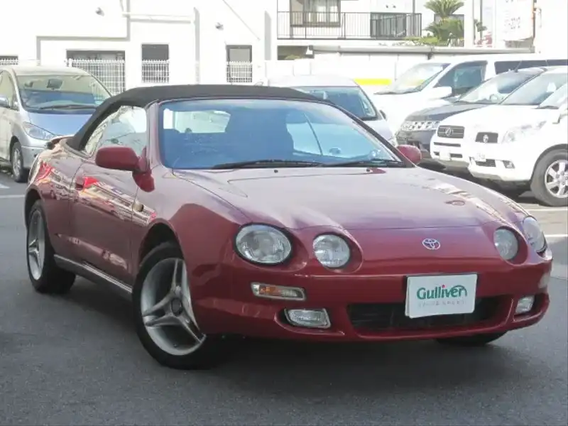 カタログ画像：セリカ（CELICA） コンバーチブル タイプＸ 1996年1月 E-ST202C 2000cc スーパーレッドIV 燃費10.2km / l  メイン