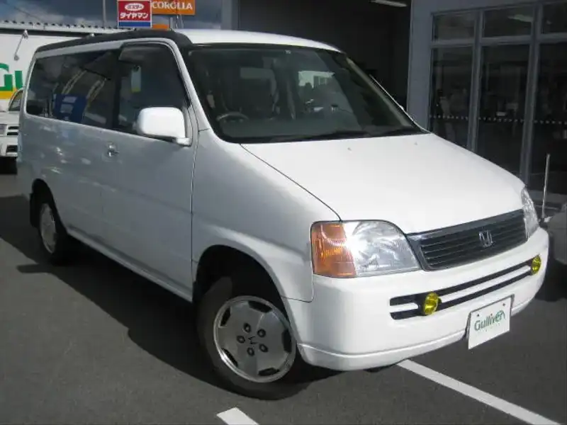 カタログ画像：ステップワゴン（STEPWAGON） Ｇ フィールドデッキ ポップアップシート 1999年5月 GF-RF1 2000cc タフタホワイト 燃費10.6km / l  メイン