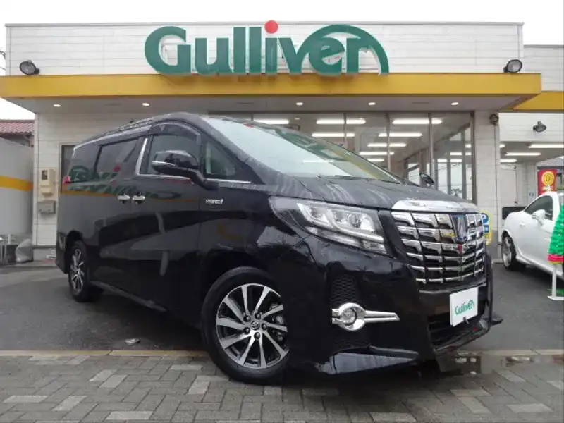 カタログ画像：アルファードハイブリッド（ALPHARD HYBRID） ハイブリッドＳＲ Ｃパッケージ 2015年1月 DAA-AYH30W 2500cc ブラック 燃費18.4km / l メイン