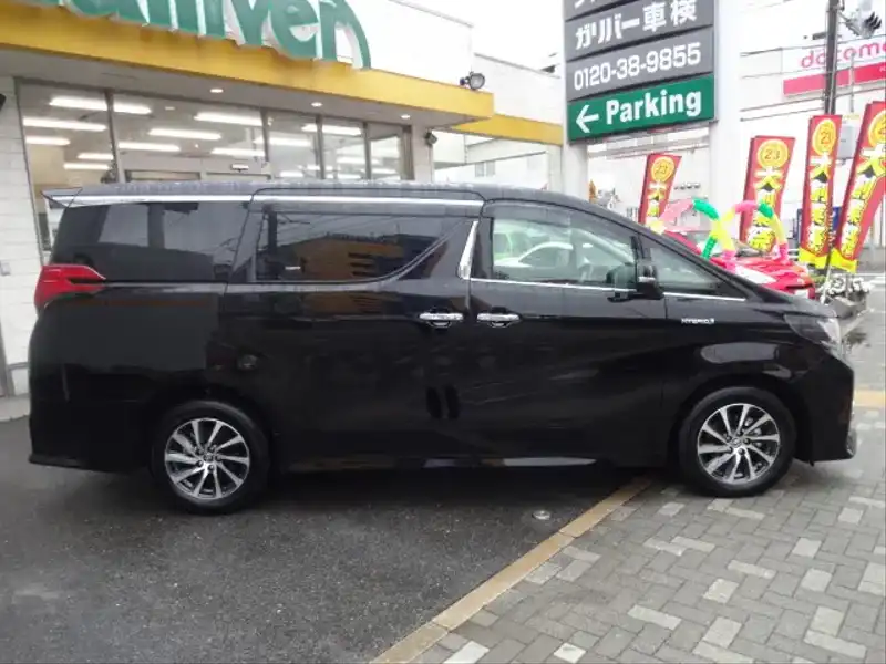 カタログ画像：アルファードハイブリッド（ALPHARD HYBRID） ハイブリッドＳＲ Ｃパッケージ 2015年1月 DAA-AYH30W 2500cc ブラック 燃費18.4km / l 外装