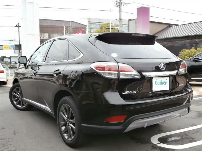 カタログ画像：ＲＸ（RX） ＲＸ４５０ｈ Ｆスポーツ 2012年4月 DAA-GYL15W 3500cc ブラックorスターライトブラックガラスフレーク 燃費16.8km / l バック