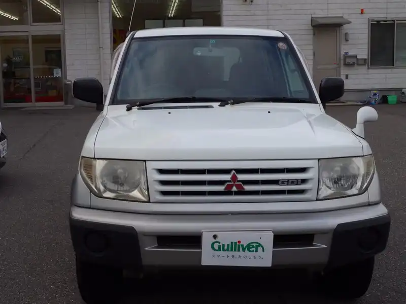 カタログ画像：パジェロイオ（PAJERO IO） ＺＲ 1999年8月 GF-H76W 1800cc フェアリーホワイト（Ｓ）／ハミルトンシルバー（Ｍ）・２トーン フロント