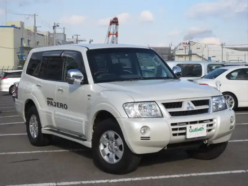 カタログ画像：パジェロ（PAJERO） ロング エクシード－Ⅰ 2004年4月 KH-V78W 3200cc ホワイトパール メイン（その他）