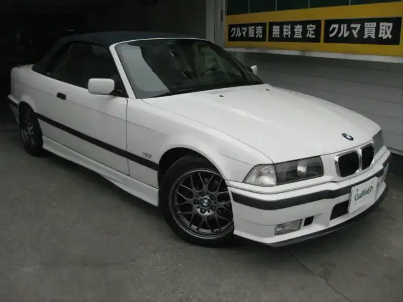 カタログ画像：３シリーズ（3 SERIES） ３２８ｉカブリオーレ 1995年8月 E-BK28 2800cc アルピン・ホワイト メイン