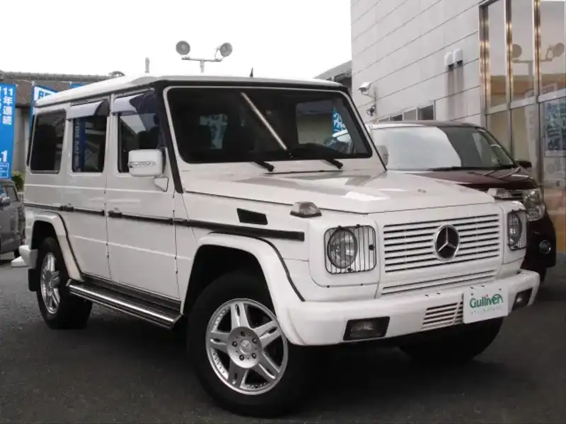 カタログ画像：Ｇクラス（G-CLASS） Ｇ３２０Ｌ 2002年11月 GH-463245 3200cc アラバスターホワイト（Ｓ） 燃費7.0km / l  メイン（その他）