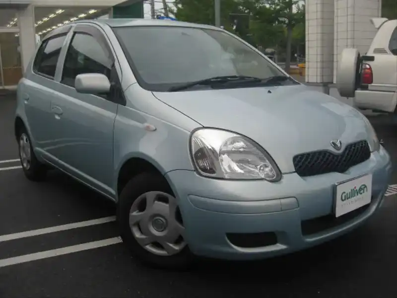 カタログ画像：ヴィッツ（VITZ） Ｕ 2004年2月 CBA-SCP13 1300cc ペールブルーマイカメタリック 燃費23.0km / l  メイン