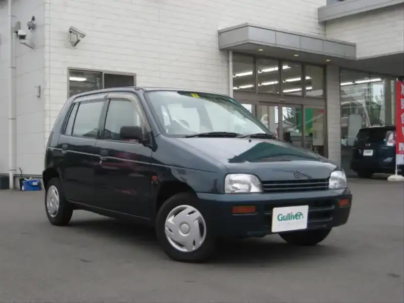 カタログ画像：アルト（ALTO） エポ 1996年5月 E-HB11S 660cc ダークターコイズグリーンメタリック 燃費18.8km / l  メイン