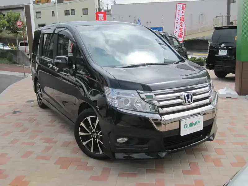 カタログ画像：ステップワゴンスパーダ（STEPWAGON SPADA） Ｚ クールスピリット インターナビ　セレクション 2012年9月 DBA-RK5 2000cc プレミアムスパークルブラックパール 燃費13.8km / l メイン（その他）