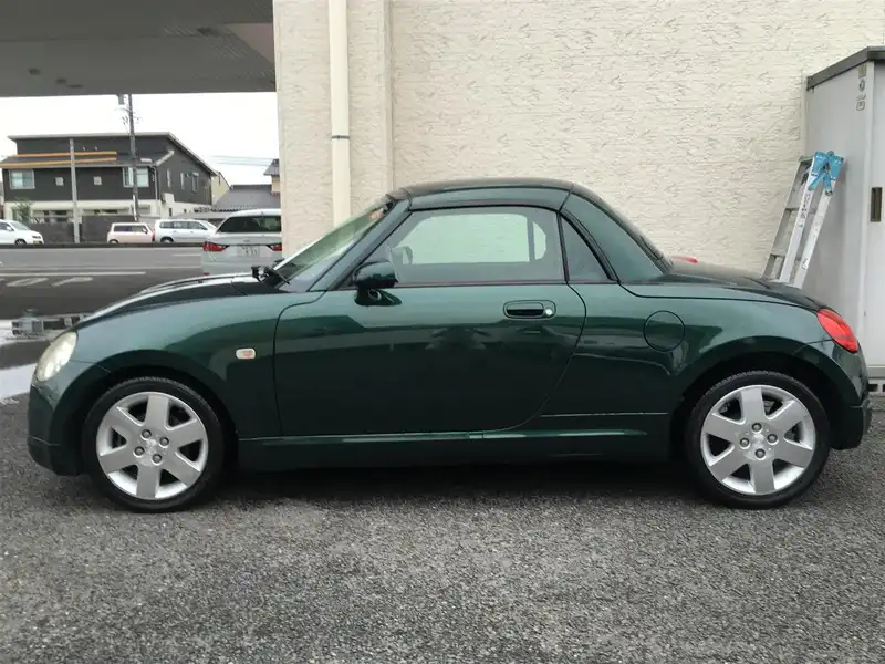 カタログ画像：コペン（COPEN） ファーストアニバーサリーエディション 2003年7月 LA-L880K 660cc ＤＣ・ダークグリーンマイカ 燃費15.2km / l  外装