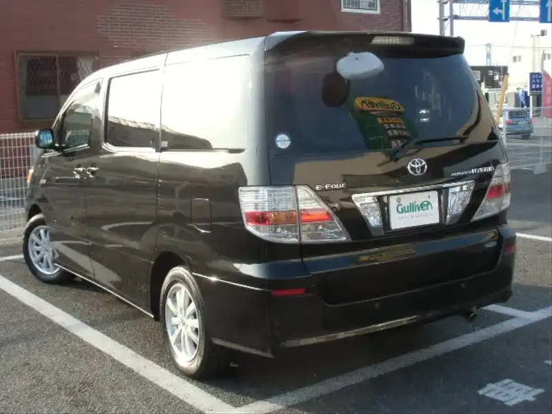 10016443 | カタログ画像：アルファードハイブリッド（ALPHARD HYBRID） ベースグレード 2004年2月 CAA-ATH10W 2400cc ブラックマイカ バック