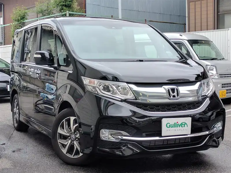 カタログ画像：ステップワゴンスパーダ（STEPWAGON SPADA） スパーダ特別仕様車クールスピリット アドバンスパッケージα 2015年12月 DBA-RP3 1500cc プレミアムスパークルブラックパール 燃費15.4km / l メイン（その他）