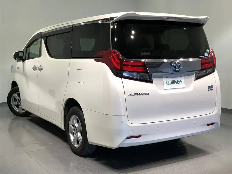 カタログ画像：アルファードハイブリッド（ALPHARD HYBRID） ハイブリッドＸ 2015年1月 DAA-AYH30W 2500cc ラグジュアリーホワイトパールクリスタルシャインガラスフレークorホワイトパールクリスタルシャイン 燃費19.4km / l バック