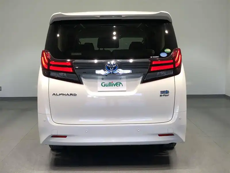 カタログ画像：アルファードハイブリッド（ALPHARD HYBRID） ハイブリッドＸ 2015年1月 DAA-AYH30W 2500cc ラグジュアリーホワイトパールクリスタルシャインガラスフレークorホワイトパールクリスタルシャイン 燃費19.4km / l バック