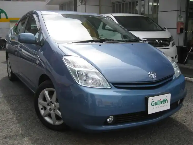 カタログ画像：プリウス（PRIUS） Ｓツーリングセレクション プレミアム 2004年8月 DAA-NHW20 1500cc ブルーマイカメタリック 燃費30.0km / l  メイン