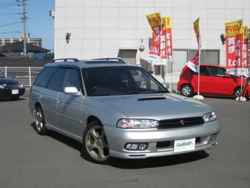 カタログ画像：レガシィツーリングワゴン（LEGACY TOURING WAGON） ＧＴ／Ｂ－ｓｐｅｃ 1993年10月 E-BG5 2000cc ライトシルバーメタリック 燃費10.4km / l  メイン（その他）