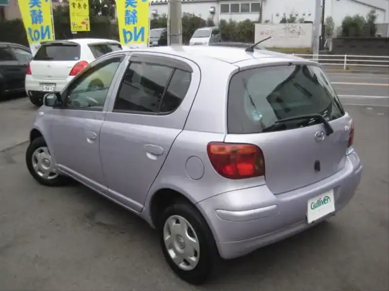 カタログ画像：ヴィッツ（VITZ） ペアスタイル 2002年12月 UA-SCP10 1000cc 燃費19.6km / l  バック