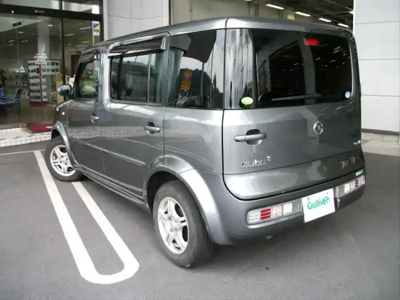 カタログ画像：キューブキュービック（CUBE CUBIC） １５Ｓ ＦＯＵＲ 2007年1月 DBA-YGNZ11 1500cc トワイライトグレー（ＰＭ） 燃費14.6km / l  バック