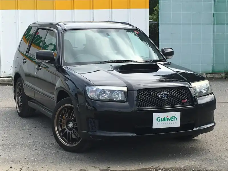 カタログ画像：フォレスター（FORESTER） ＳＴｉバージョン 2007年1月 TA-SG9 2500cc オブシディアンブラック・パール 燃費10.0km / l  メイン